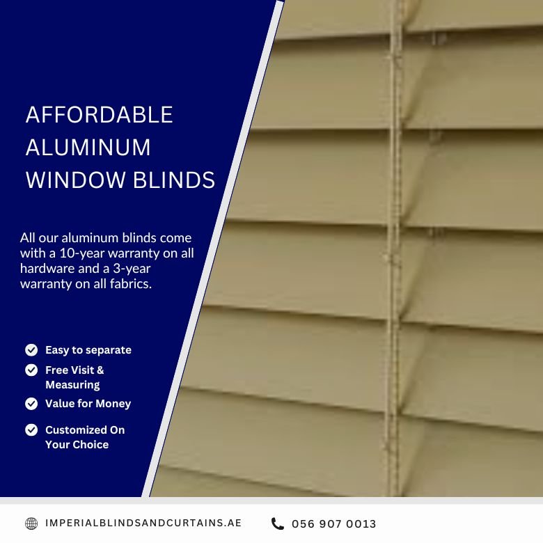 Affordable Aluminum Window Blinds