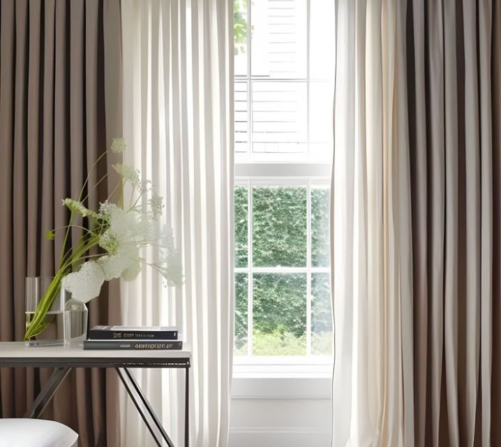 Blackout Curtain - Layered with Sheer Curtain