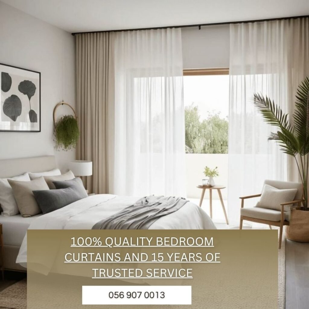 Made To Measure Durable Bedroom Curtains Dubai