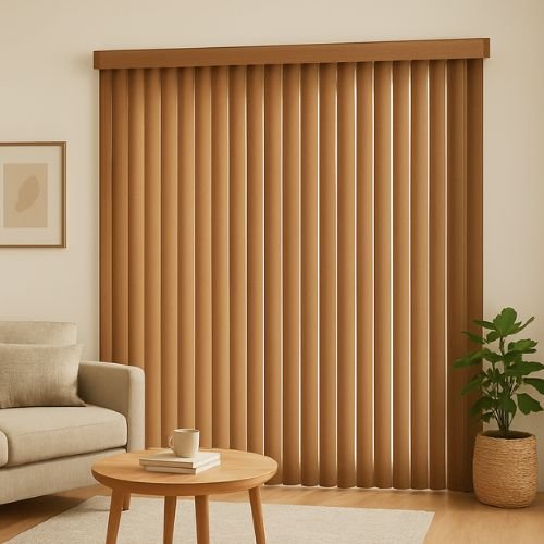 Faux Wood Vertical Blinds