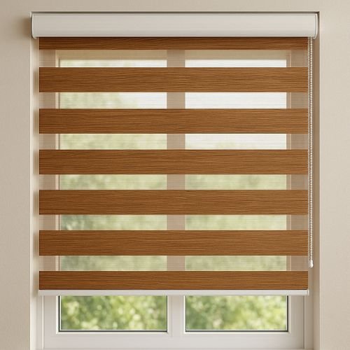 Wooden Effect Day & Night Blinds
