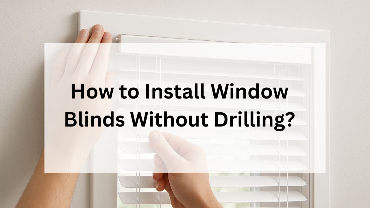 How to Install Window Blinds Without Drilling