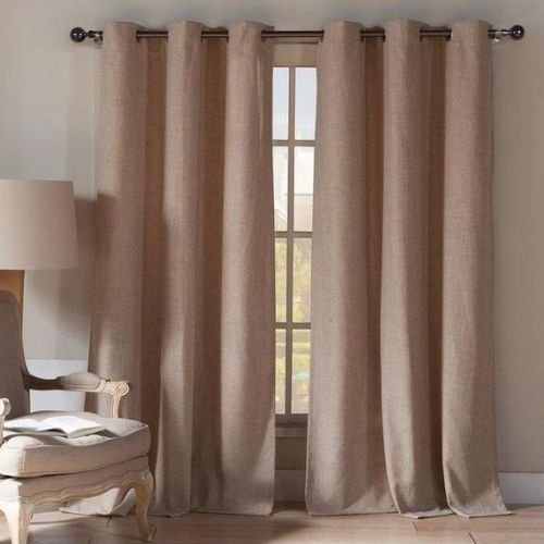 Linen Curtains Offer Privacy and Light Control