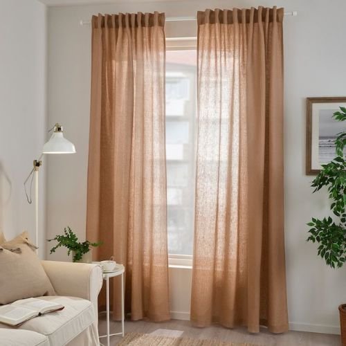 Linen Window Curtains - 06