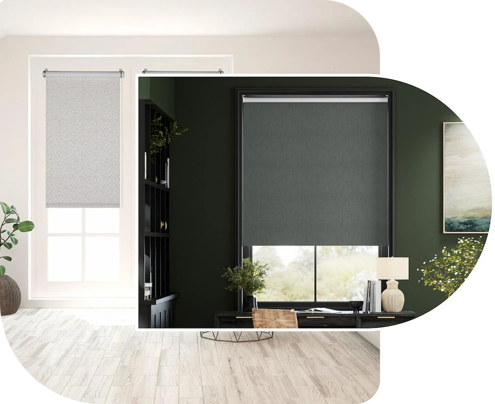 Room darkening blinds