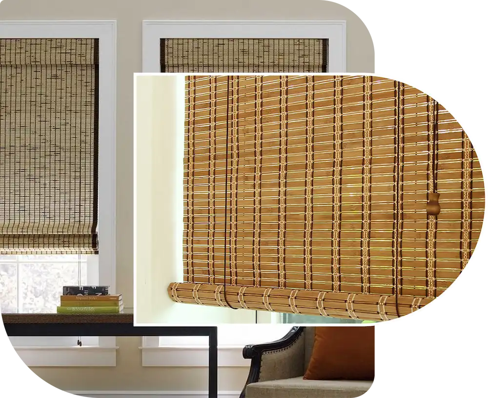 wooden window blinds